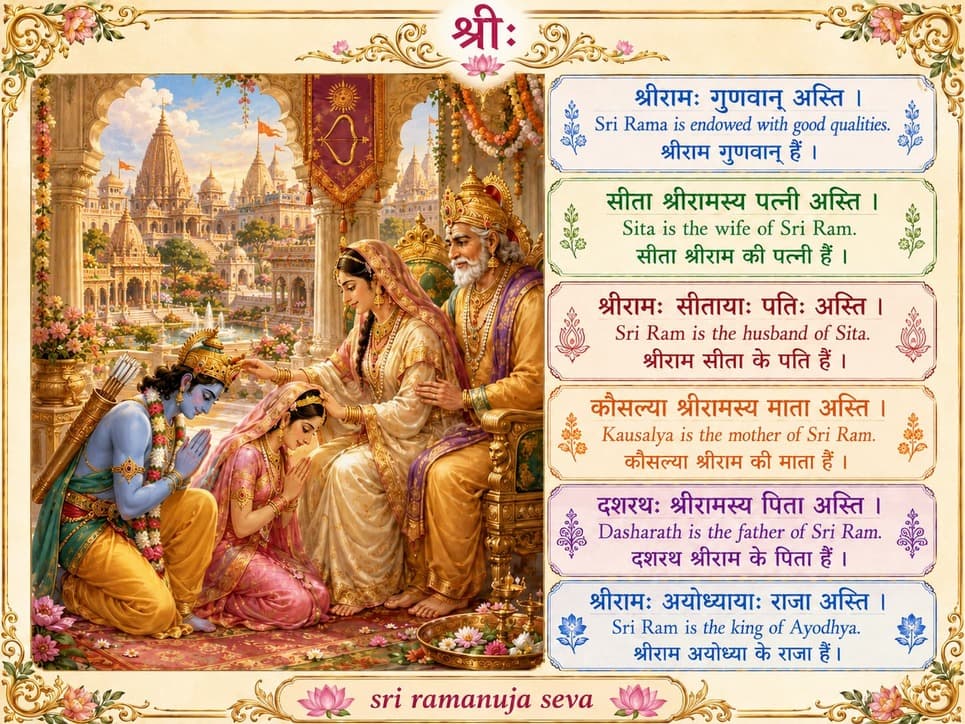 Sanskrit Sentences about Bhagavan Sri Ram. Learn Sanskrit&nbsp;easily